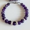Bratara din ametist natural pentru purificare