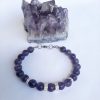 Bratara din ametist natural pentru purificare