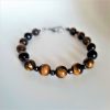 Bratara unisex pentru protectie, creatie ochi de tigru cu hematite
