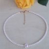 Colier elegant perle naturale de calitate si accesorii placate