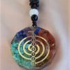 Colier orgonic energy 7 chakre cu simbolul cho-ku-rei