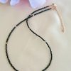 Colier spinel pietre microfatetate cu accesorii rodiate