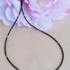 Colier spinel pietre microfatetate cu accesorii rodiate