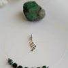 Colier smaralde naturale pietre pretioase de 6mm