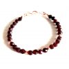 Bratara din Granat de calitate, pietre naturale cu argint 925 roze